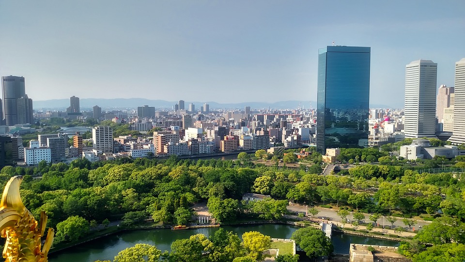 大阪, 日本, 市, 都市, 高層ビル, 建物, ダウンタウン, 都市の景観, 風光明媚な, アーキテクチャ