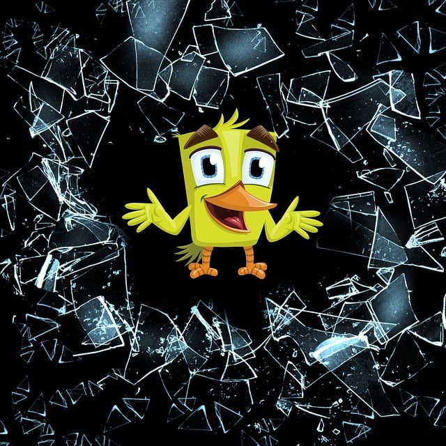 Free debris shine chicken illustration