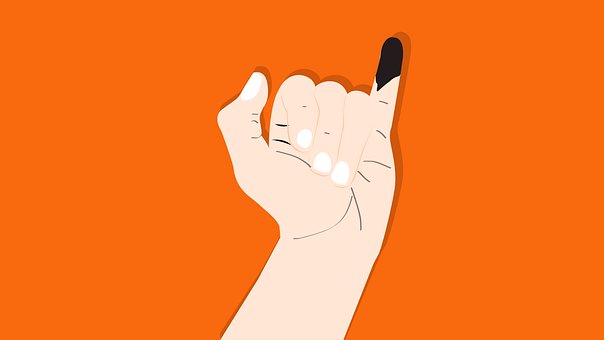Free Finger Voted vector and picture