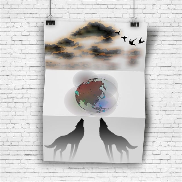 Free attach clouds planet illustration