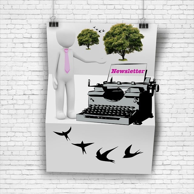 Free newsletter news notification illustration