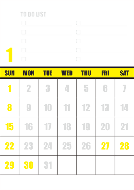 Free calendar the refinery date vector