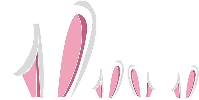 Free ears easter rabbit illustration