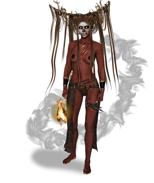 Download free HD stock image of Voodoo Voodoo Woman Free voodoo voodoo woman mardi gras illustration