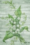 on wood, may, lily of the valley