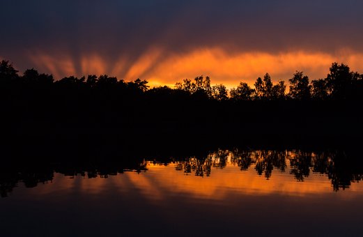 Free Sunset Reflection photo and picture