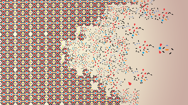Download free HD stock image of Arabesque Dispersion Free arabesque dispersion pattern illustration
