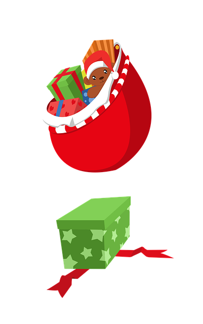 Free christmas gift xmas giving illustration