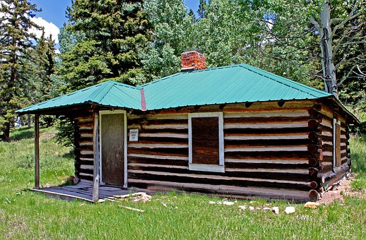 Velha Cabana, Homestead, Cabine, Velho