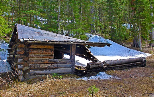 Velha Cabana, Cabine, Dilapidado