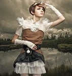 steampunk, steampunk woman, female