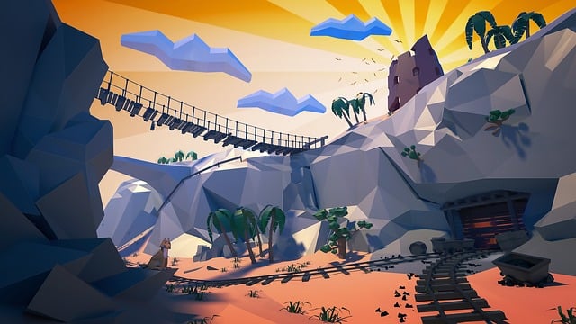 Download free HD stock image of Polygon Mining Free polygon mining abandoned illustration