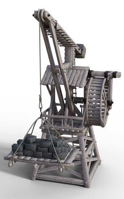 Free crane construction crane middle ages illustration