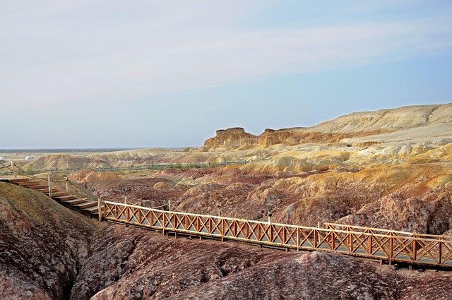 Free China Xinjiang Colorful Beach photo and picture