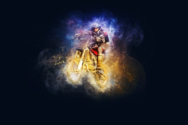 Free motorbike race speed illustration