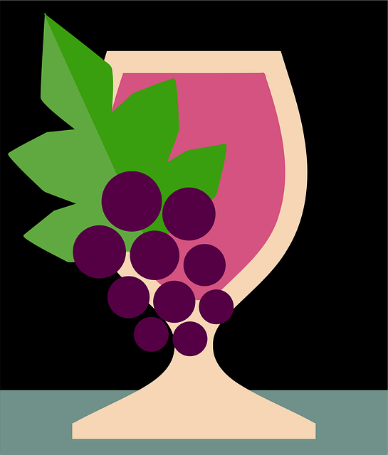 Free wine grapes fruits illustration