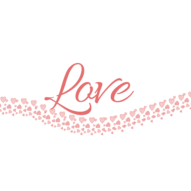Free valentine's day love hearts illustration