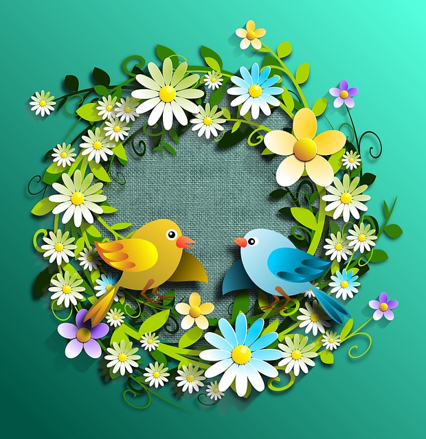 Free spring vernal flowers illustration