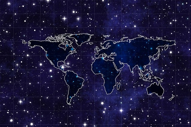 Download free HD stock image of Continents Stars Free continents stars classification illustration