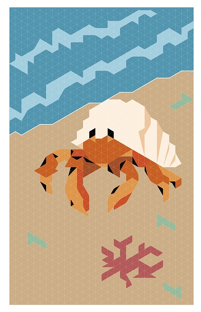 Free vector crab reticulates illustration
