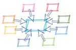network, rectangle, rings