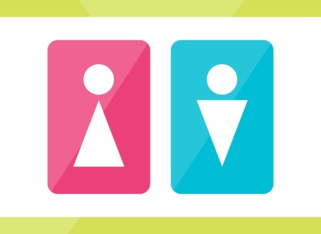 Free toilet sign sticker vector