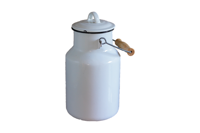Lata De Leite, Branco, Isolado