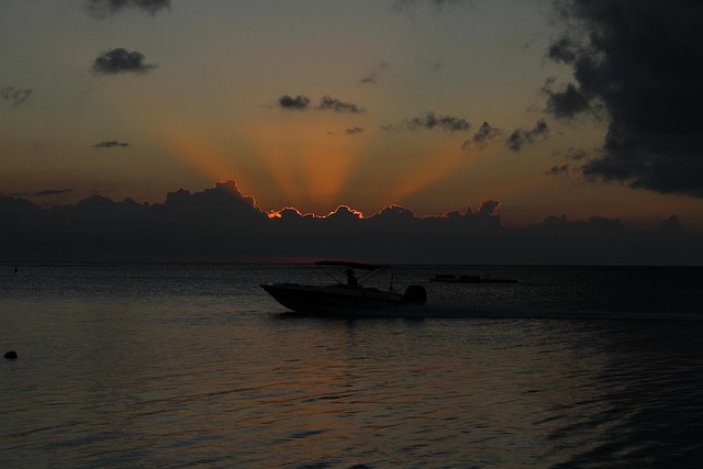 Free Maritius Sunset photo and picture