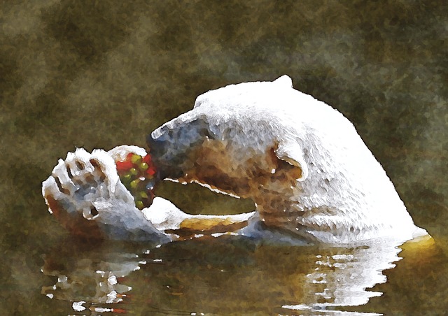Free Polar Bear Meal illustration and picture