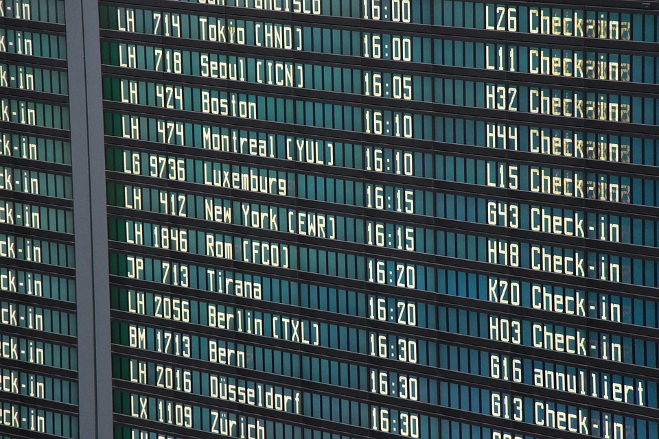 Flughafen Tafel Abflug Kostenloses Foto Auf Pixabay