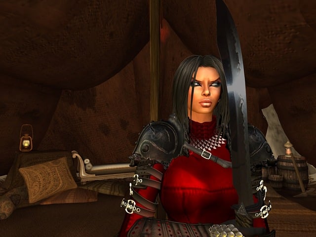 Free Woman Warrior illustration and picture