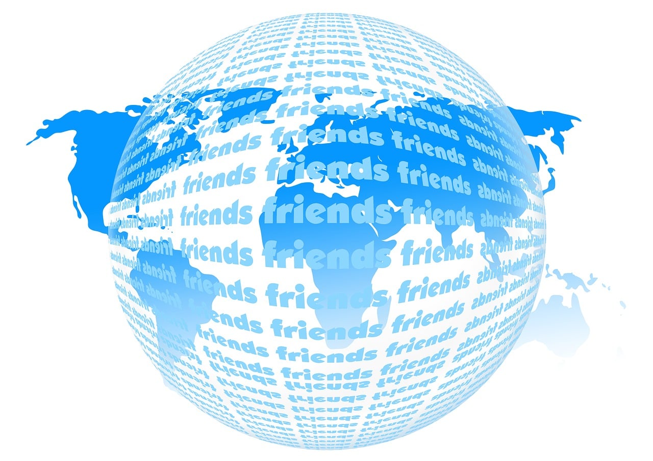 Download free HD stock image of Friends Continents Free friends continents facebook illustration