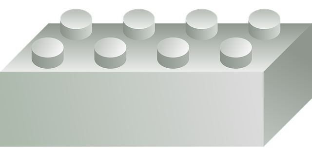 Free White Brick Toys vector and picture