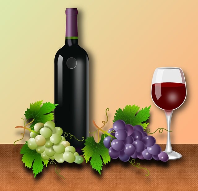 Trauben, Glas, Flasche, Ranke, Kam, Wein