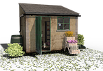 gazebo, bower, hut
