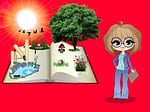 professor, open book, nature