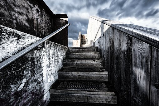 Treppen, Brücke, St, Stufen, Aussicht