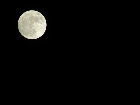 Moon, Supermoon, Night, Winter