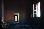 room, clown, window