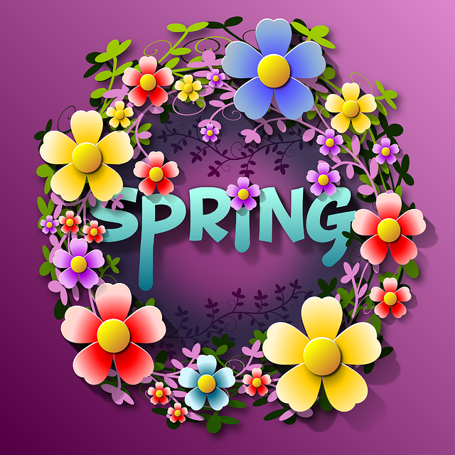 Free spring vernal flowers illustration