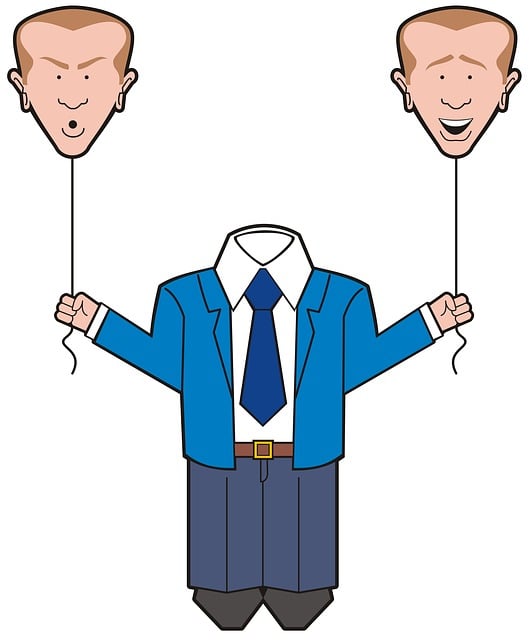 Free blue business office illustration