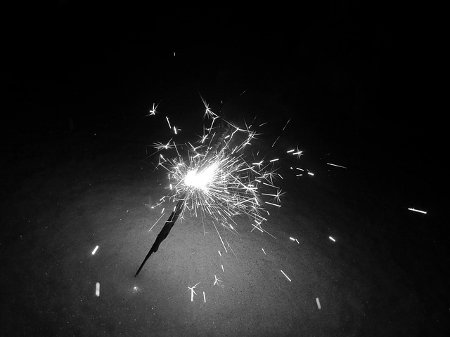 Free New Year Sparkler photo and picture