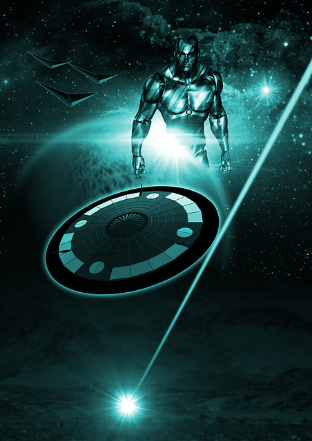 Free science fiction cover futuristic illustration