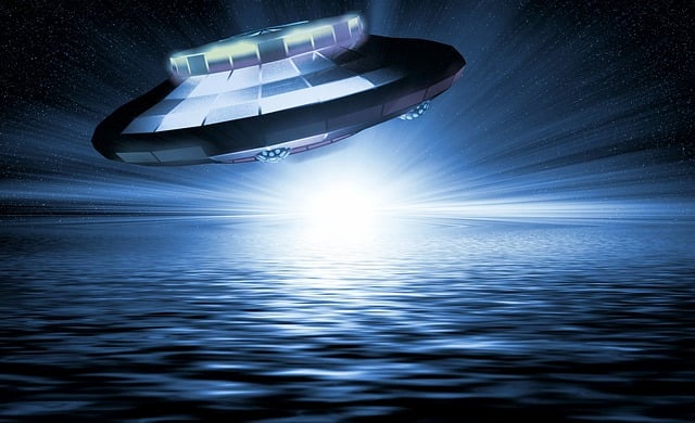 Free ufo water future illustration