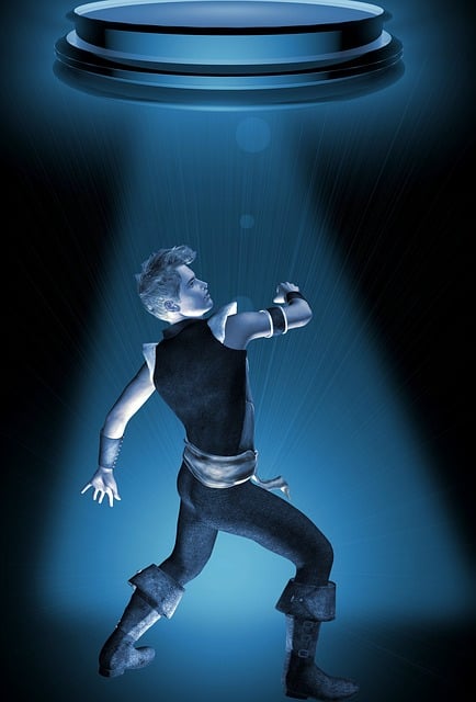 Free ufo kidnapping science fiction illustration
