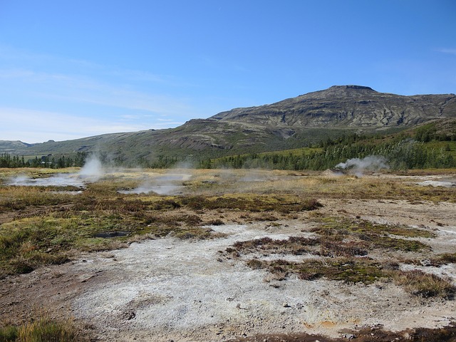Ijsland, Geiser, Landschap, Vulkanisch