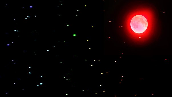 Free Moon Stars illustration and picture