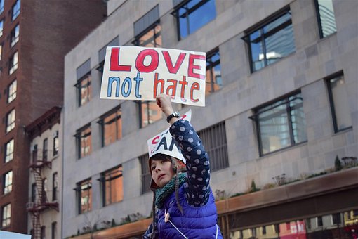 Women'S March, Sign, Child, Political