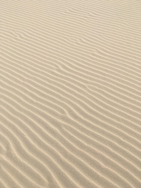 Sand, Sand Linien, Strand, Gras