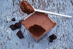 chocolate mousse, food, dessert